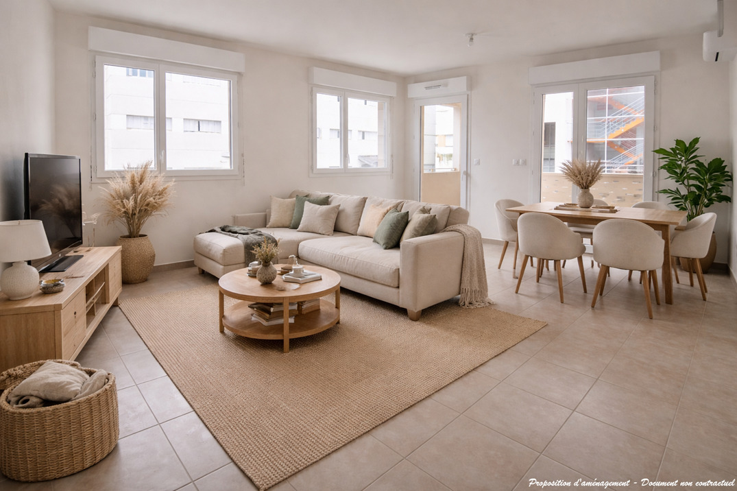 APPARTEMENT T3 DE 65 M² AVEC TERRASSE ET PARKING