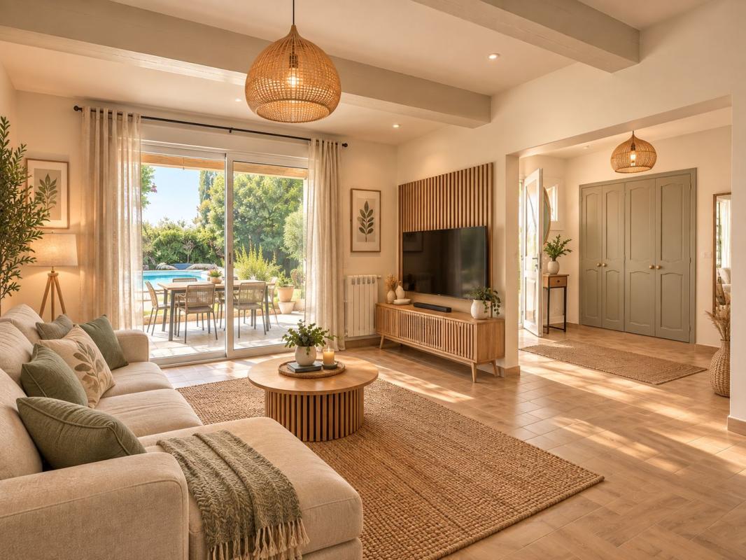 Maison À Vendre, 5 chambres, jardin clos, piscine, Morières-Les-Avignon, 135 m² + dépendances