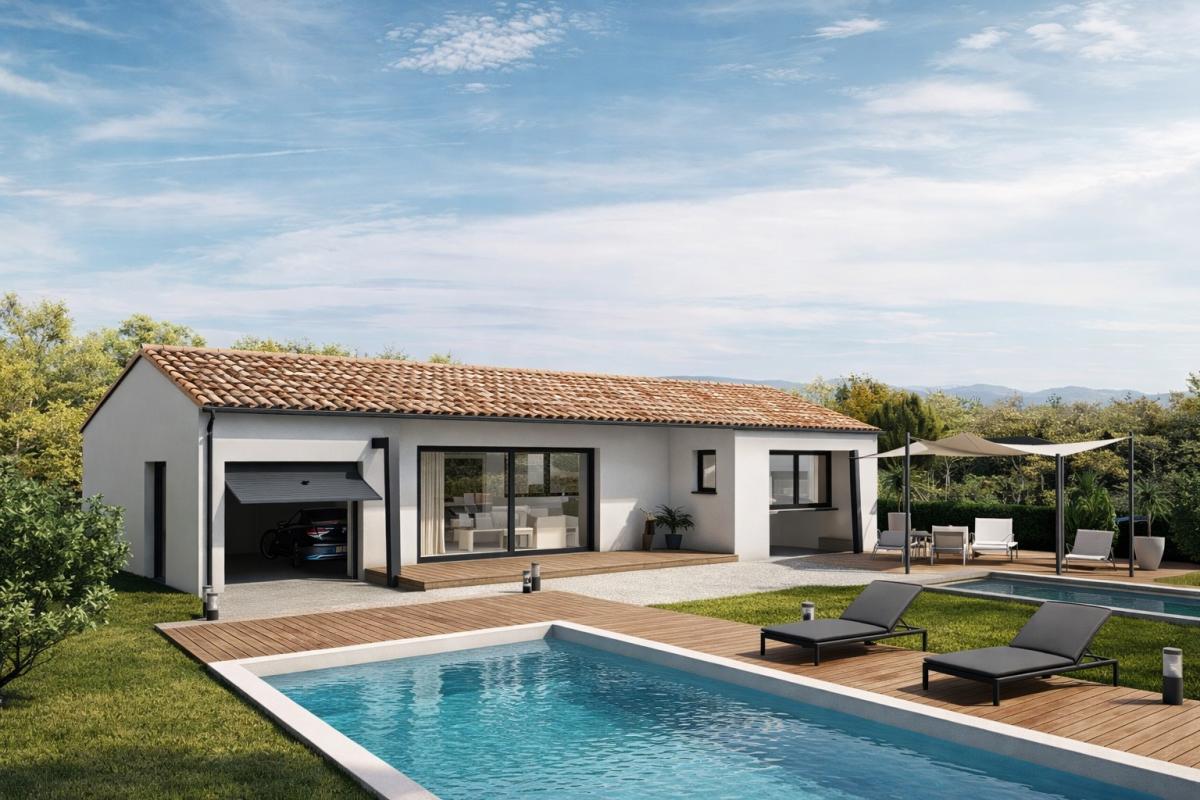 Maison de PP-90 m²-3 Chambres