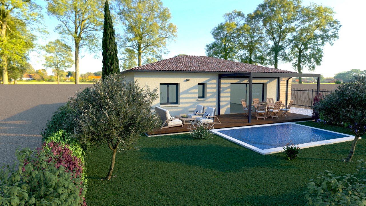 Projet de construction maison Terrain 470 m2 TAVEL