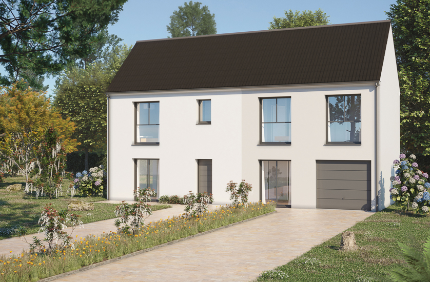 MAISON INDIVIDUELLE 105,86 m² à SAINT FARGEAU PONTHIERRY