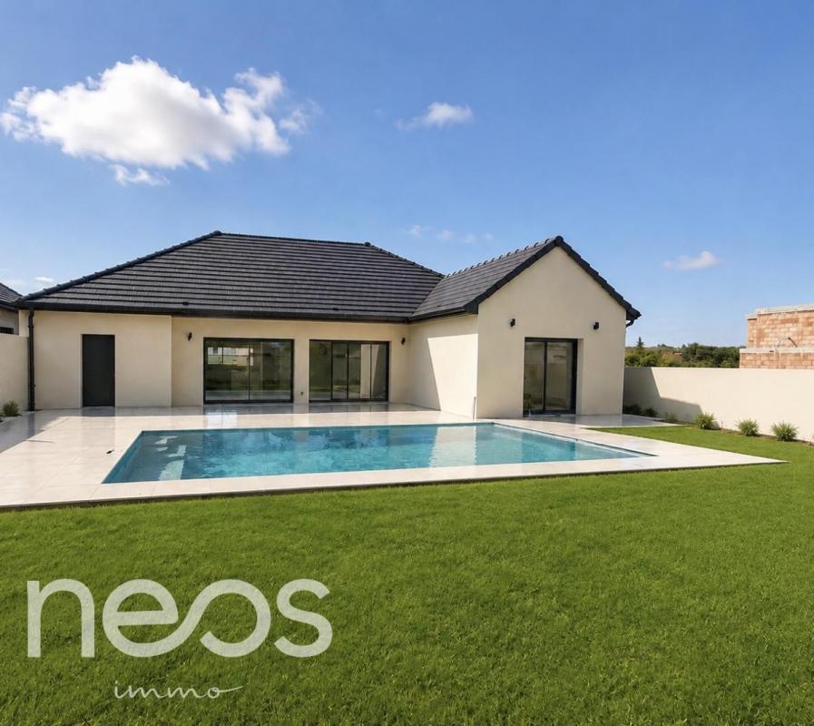 AHUY – Maison contemporaine neuve RE2020 avec piscine