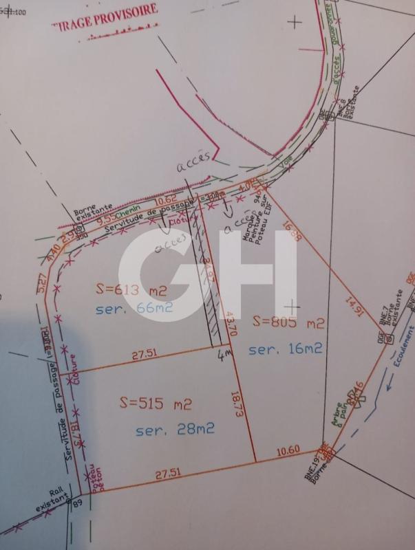 Terrain à bâtir de 613 m² sur Sainte-Marie
